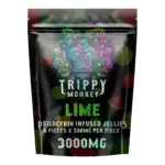 Trippy Monkey gummies lime
