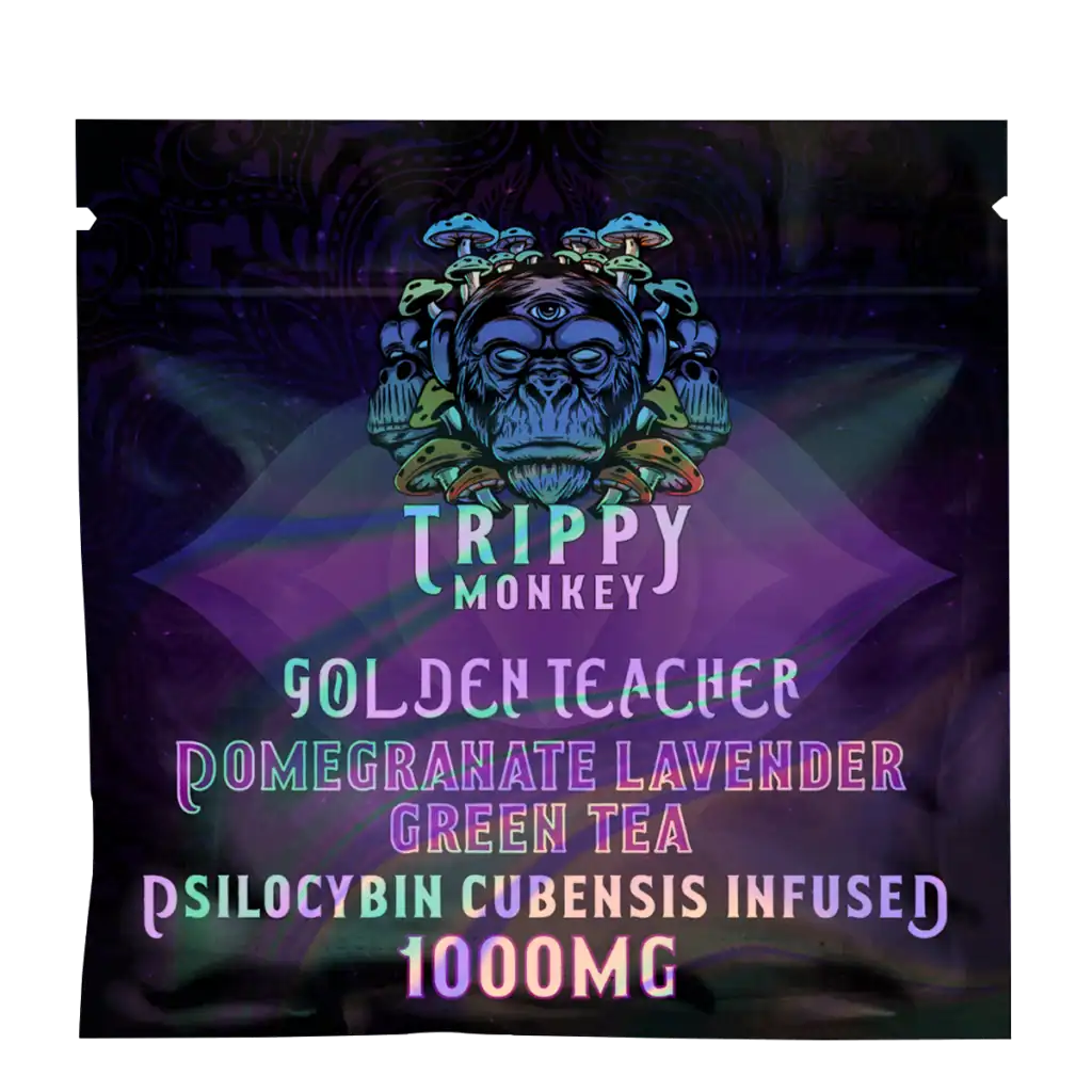 Trippy Monkey Pomegranate Lavender Green Tea (Golden Teacher)