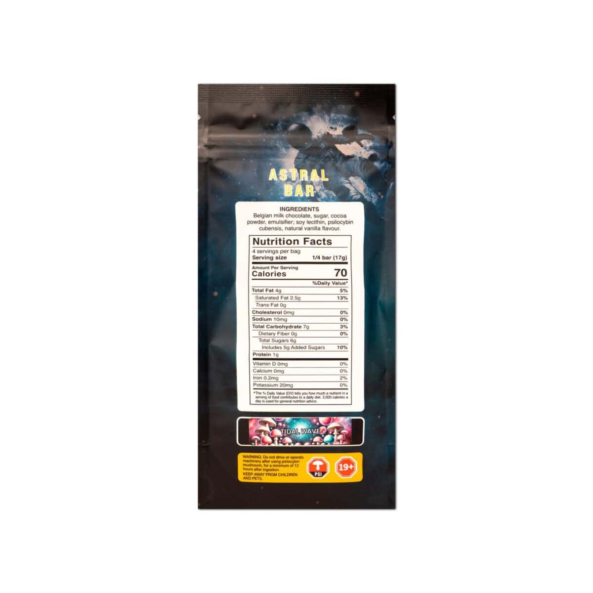 Astral Bars - Chocolate Crunch - Psilocybin Chocolate 5 G - Image 2