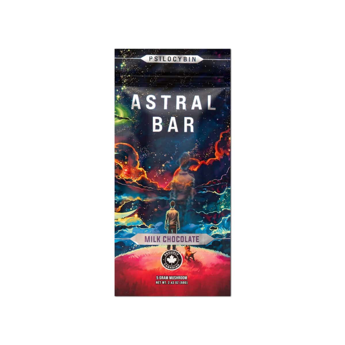 Astral Bars - Milk Chocolate - Psilocybin Chocolate 5 G - Image 1