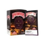 Handy pack of Backwoods Cognac XO flavored cigars and leaf wrap for a premium smoking experience.